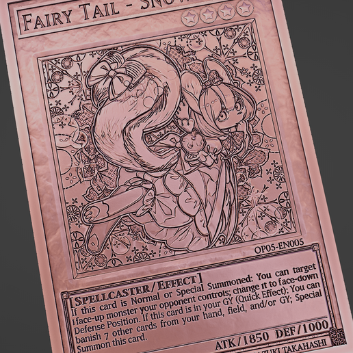 Fairy Tail - Snow- YU-GI-OH! STL File for 3D printingCults