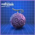 COLOR-1.jpg Akuma no mi: Gomu Gomu no Mi PROP (Monkey D. Luffy Devil Fruit of One Piece) .STL FILE