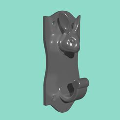 Lapin.jpg Fichier OBJ gratuit Porte Manteau Lapin・Plan pour imprimante 3D à télécharger