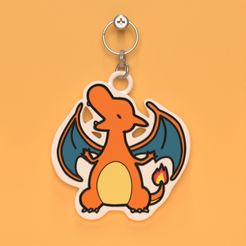 charizard-chibi.jpg STL file POKEMON CHIBI CHARIZARD KEYCHAIN (EASY PRINT NO SUPPORTS)・Design to download and 3D print