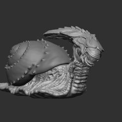33.jpg 3D file SNAILIEN QUEEN, ALIEN QUEEN SNAIL・3D print object to download