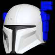6.png Heavy Infantry Mandalorian Helmet, Wearable, Printable, .stl file. Cosplay (Updated 6-11-2020 Cut Parts Added)