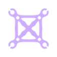 30.5x30.5_to_20x20_mm.stl Ultra-Light FPV Stack Adapter: 30.5x30.5 to 20x20 mm (M2)