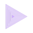 ConcentricTrianglesThick.stl Concentric Shapes