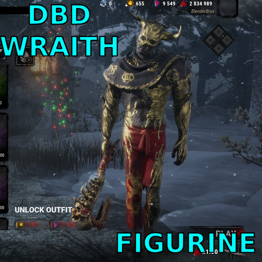 DBD Figurine The GOlden Ox Wraith Killer STL – Dead by Daylight 3D Print Figurine Horror Game Statue for Resin & FDM cosmetic, outfit, costume, Free, HOliday, Halloween, Present, GIft,