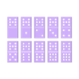 DominoesSht4.stl Bi-Color Dominoes (w Shells and Inserts) and Box