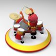 render2.jpeg Animal with Drums Muppets STL