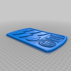 Starfleet_Discovery.png Free STL file Starfleet Discovery Plaque / Sign・3D print design to download
