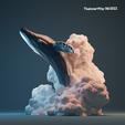 ThelnnerWay 06/2022 STL file sky whale・3D printing template to download