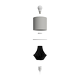 ZUSAMMENBAU-2.png LAMP "CYCLONE" / DESIGNER / STL / 3D-PRINTING / LIGHT SOURCE / LIGHTNING / LAMPSHADES / LAMPSHADES