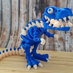 Flexi Factory Print-in-Place Skeleton T-Rex Dinosaur
