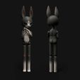 7.jpg BJD Doll stl 3D Model for printing Bunny Rabbit Furry Anthro Ball Jointed Art Doll 23cm