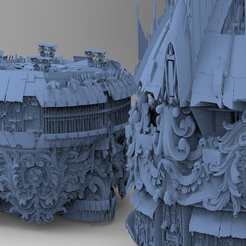 untitled.2461.png Archivo OBJ Ocean Cyberpunk Atlantis Deep city tower 2 designs・Modelo para descargar e imprimir en 3D, aramar