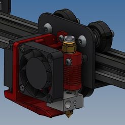 Sans titre 6.jpg STL file Ender 3 - Fan support mixed version・3D printable model to download