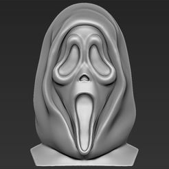 q1.jpg STL file Ghostface from Scream bust 3D printing ready stl obj・3D printing design to download