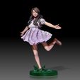 Danciling-Girl02.jpg Music Box Dancing Girl -HD STL VRML color format included -Cute Female-3D PRINT MODEL