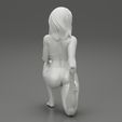 10009.jpg Young Woman Doing Yoga Asana Standing Forward Bend Pose 3D Print Model