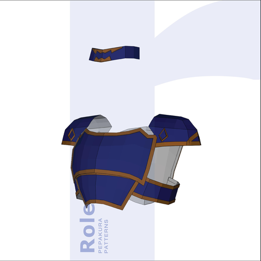 🔥 Roy Armor Cosplay Pepakura Template – Fire Emblem EVA Foam Pattern ...