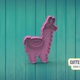 | CUTTERDESIGN } COOKIE CUTTER MAKER Fichier STL Découpeur de biscuits Llama Alpaca M3・Modèle à imprimer en 3D à télécharger