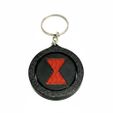 IMG_5109.jpg Black Widow Rotating Fidget Keychain