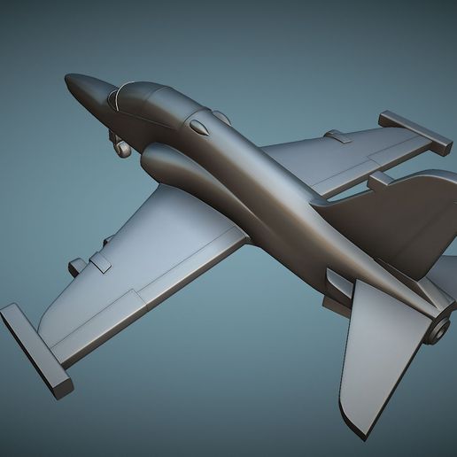 Archivo STL BAE Hawk 100 - escala 1/400 🦅 ・Objeto imprimible en 3D para ...