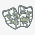 teatro_mascaras.PNG Cookie Cutter theater masks Cookie Cutter Theater Mask