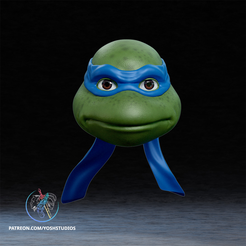 Render_1.png TMNT Helmet 3D Printer File STL