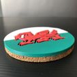 IMG_9703.jpg Free STL file Wales - Flag Coaster・3D printer design to download