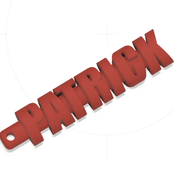 Captura-de-pantalla-2023-04-07-150715.png STL file PATRICK KEYCHAIN・Template to download and 3D print