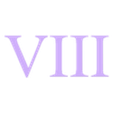 VIII.stl Letters, Arabic numbers, Roman numerals / Letters, Arabic numerals, Roman numerals