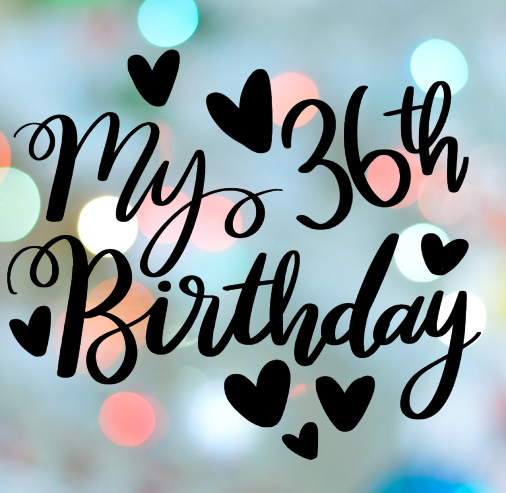 Birthday Stamp #36 Cookie Cutter 3D model