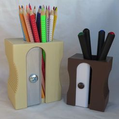 spitzler_beide1.jpg Fichier STL POTS À CRAYONS POUR CRAYONS DE COULEUR, CRAYONS DE COULEUR ET CRAYONS DE PLOMB・Design pour impression 3D à télécharger