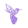 Colibri.STL Hummingbird origami style