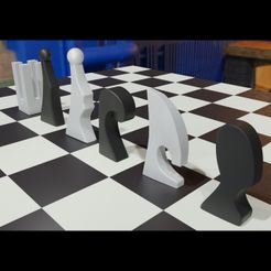 untitled2.jpg Télécharger fichier 3MF Pièces d'échecs abstraites STL OBJ 3MF • Design à imprimer en 3D, GuillermoMX