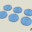 Numeral-Tokens.png Stackable 40mm Objective Tokens