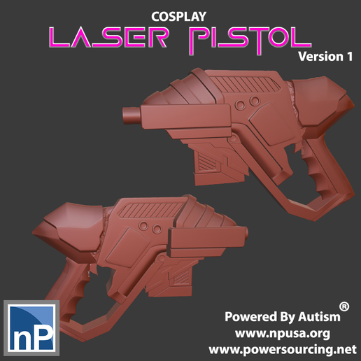 Free STL file Cosplay Laser Pistol 🔫 ・3D printing model to download・Cults