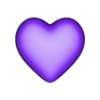 Heart_3D - needs Supports .stl Heart 3D bubble shape / Valentines Heart bubble shape /party decor / cake topper / love / 2 heart styles / balloon style heart