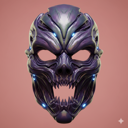 robot mask STL, mecha mask STL, haunted mask STL, ninja mask STL, no support mask STL, spartan mask STL, devil mask STL, masquerade mask STL, manga mask STL, creepy smile mask STL, slasher mask STL, half mask STL, scary mask STL, hyper detailed mask, low