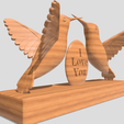 Shapr-Image-2024-01-06-154453.png Hummingbirds statue, I love you plaque, romantic stand decoration, love birds, love gift