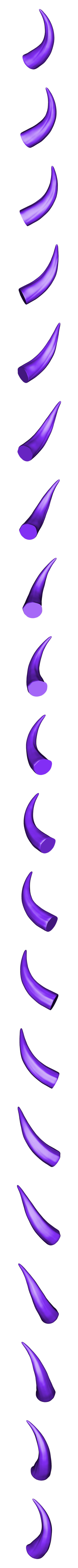 HornR.stl Hannya Mask -Satan Mask - Demon Mask for cosplay