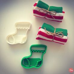Christmas_Sock__Cookie_Cutter_1.jpg Cortador de la galleta del calcetín de la Navidad