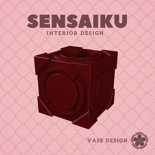 54. Cube 54 Custom Vase Design: Personalized Forms for Miniature and Modern Spaces - Ikebana Home Decoration for Modern Diorama