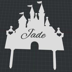 photojade.jpg Fichier STL Support gateau chateau JADE・Plan pour impression 3D à télécharger