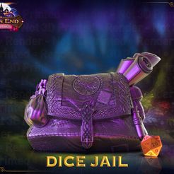 resize-roguepack-dj-render.jpg STL file Rogue's Bag Dice Vault - SUPPORT FREE!・3D printing template to download