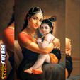 SQ-6.jpg Yashoda with Krishna, Epitome of Motherly Love