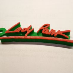 IMG_20180828_002853.jpg Free STL file Lady Pank Logo Keychain・3D printer design to download
