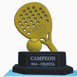 Trofeo.png Padel champion trophy