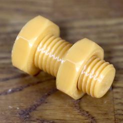 AJKL5155.jpg Бесплатный STL файл ISO nut and bolt・3D-печатная модель для загрузки