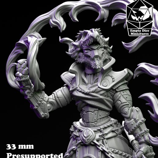 🧙 Warforged sorcerer with prepared spell・ 3D File for 3D printing・Cults