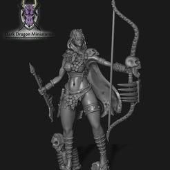 Render1.jpg STL file Death Ranger Multi-Part Miniature (DND, WARHAMMER, KINGDOM DEATH, PATHFINDER, MINI)・Template to download and 3D print